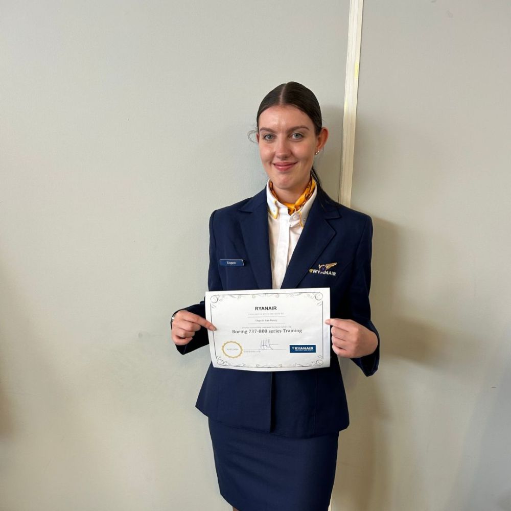 Elspeth earns her wings with Ryanair