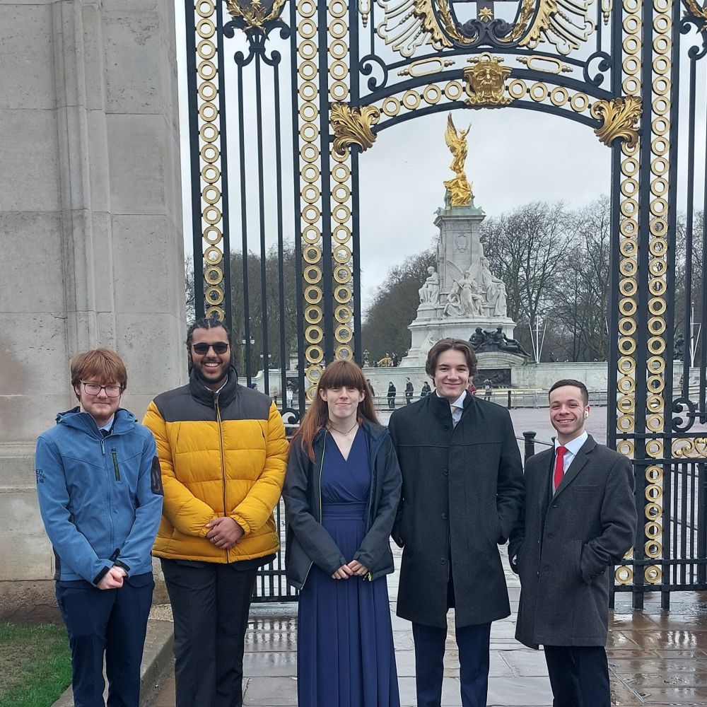 Outside Buckingham Palace