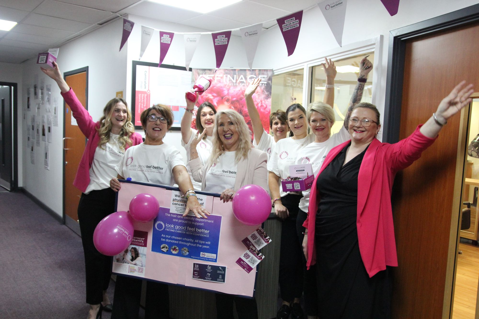 Think Pink! Hair and Beauty Team Support National Cancer Charity 