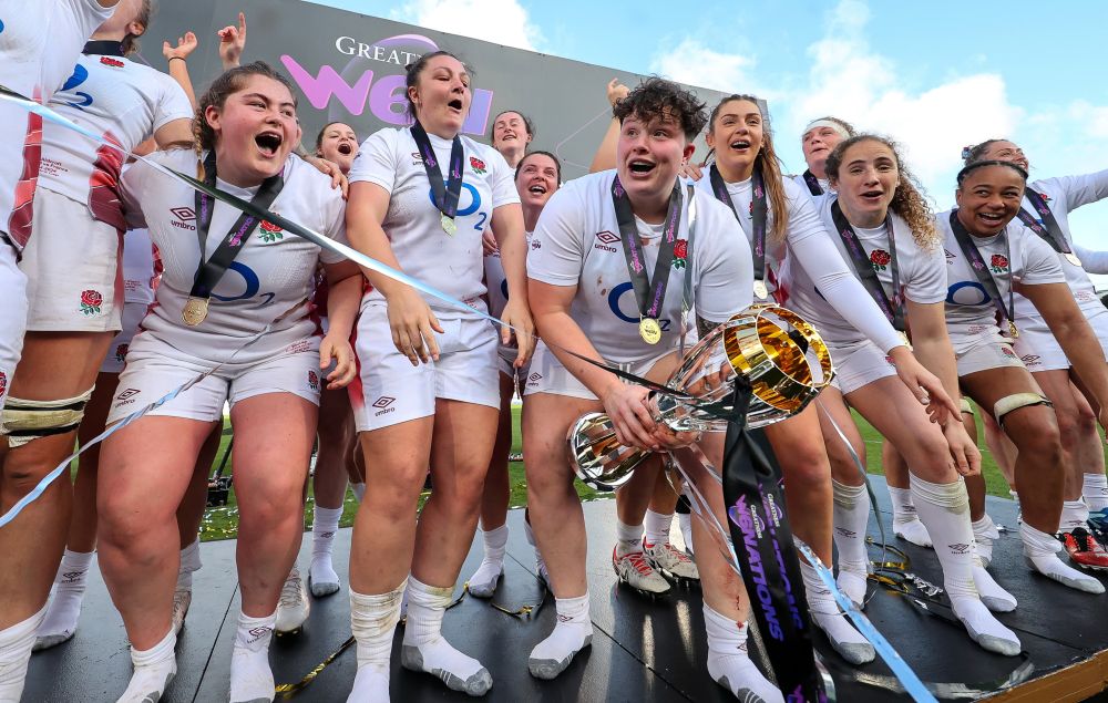 Red Roses team celebrate