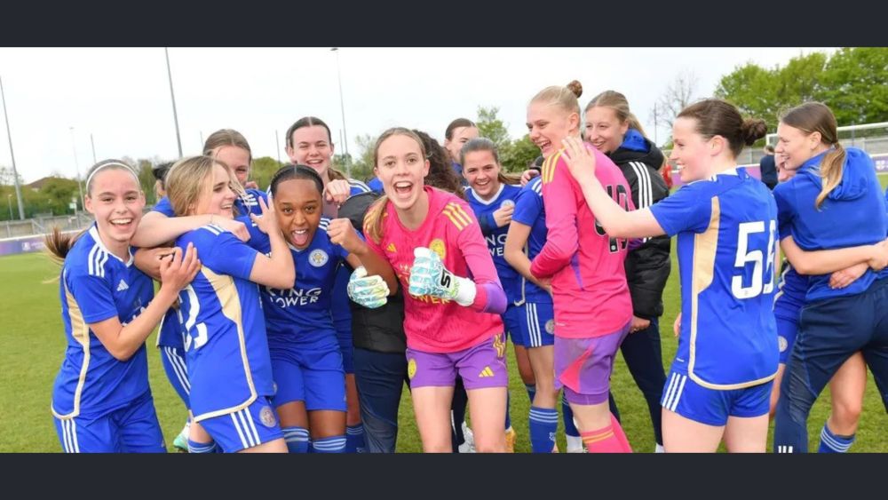 LCFC U21's celebrate their win